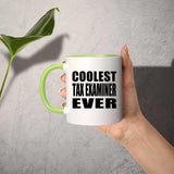 Coolest Tax Examiner Ever - 11oz Accent Mug Green