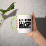 All I Need Is Love And My Mekong Bobtail - 11oz Accent Mug Green