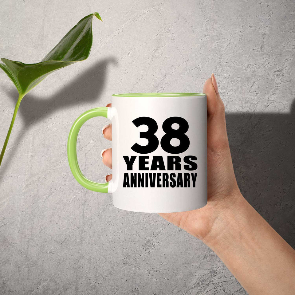 38th Anniversary 38 Years - 11oz Accent Mug Green