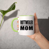 Rottweiler Mom - 11oz Accent Mug Green