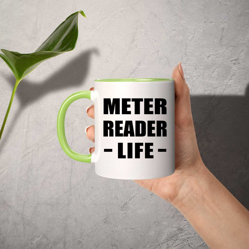Meter Reader Life - 11oz Accent Mug Green