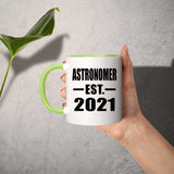 Astronomer Established EST. 2021 - 11oz Accent Mug Green