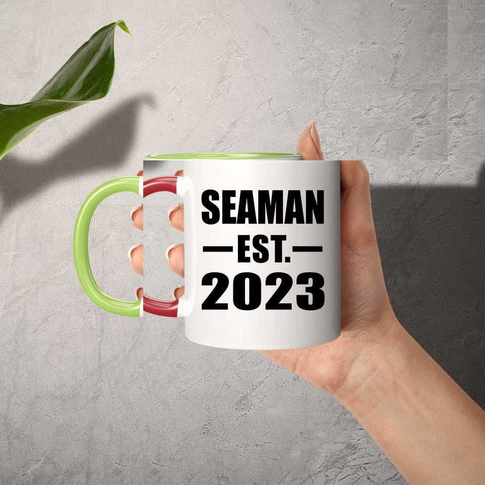 Seaman Established EST. 2023 - 11oz Accent Mug Green