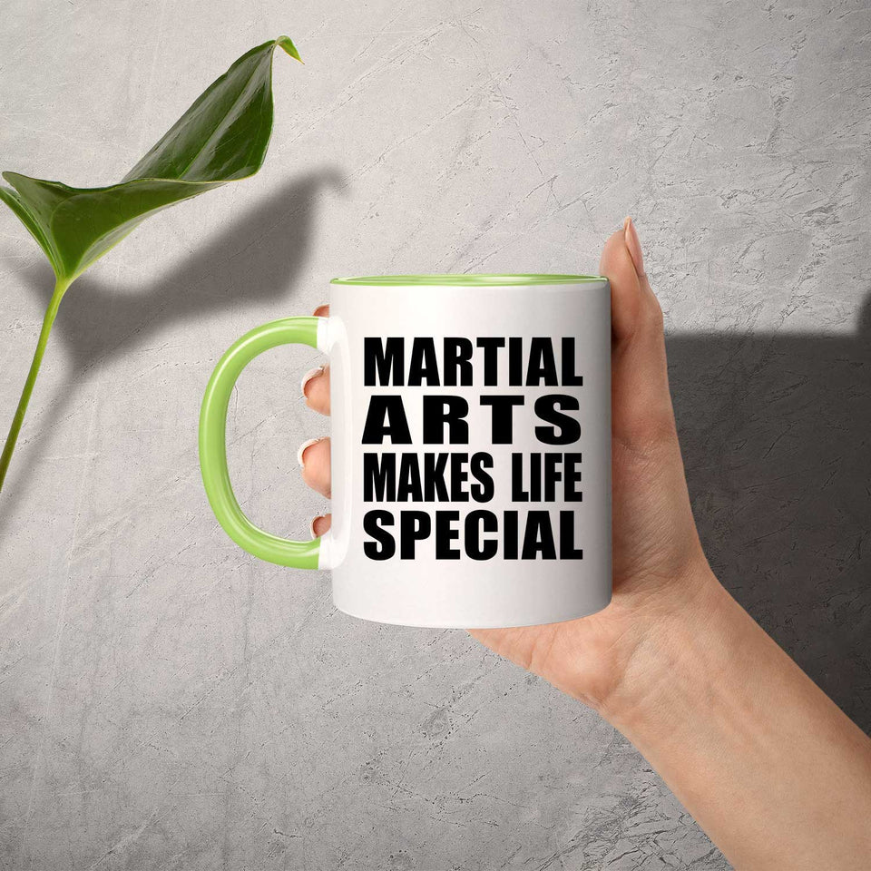 Martial Arts Makes Life Special - 11oz Accent Mug Green