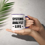 Systems Analyst Life - 11oz Accent Mug Purple