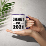 Chemist Established Est. 2021 - 11oz Accent Mug Purple