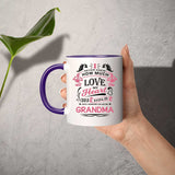 How Much Love Could Hold Until Called Me Grandma - 11oz Accent Mug Purple