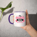 My Favorite People Call Me Grandma - 11oz Accent Mug Purple