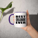 Best Colleague Ever - 11oz Accent Mug Purple