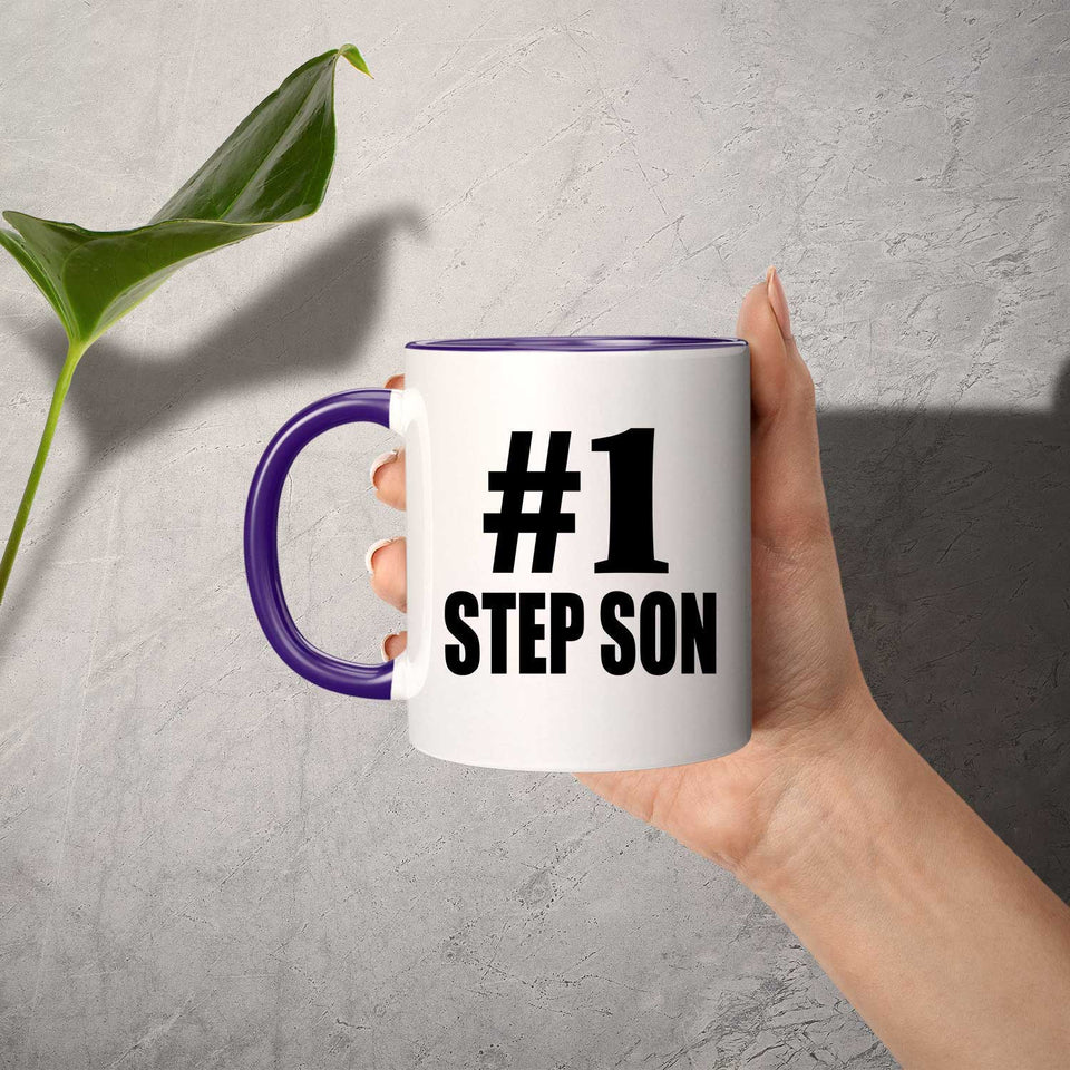 Number One #1 Step Son - 11oz Accent Mug Purple