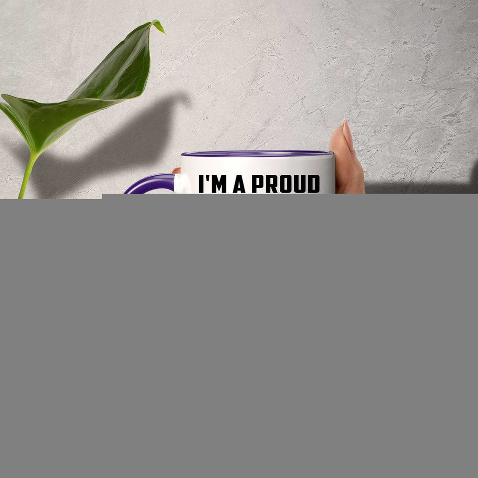 Proud Engineer Mom Of Awesome Son - 11oz Accent Mug Purple