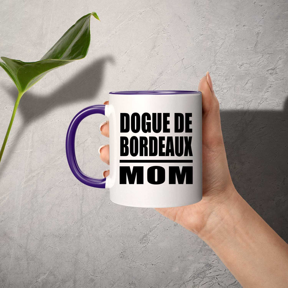 Dogue De Bordeaux Mom - 11oz Accent Mug Purple