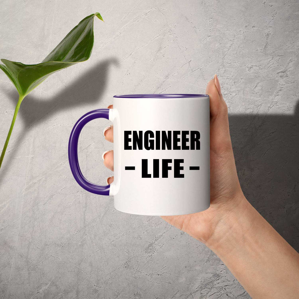 Engineer Life - 11oz Accent Mug Purple