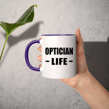Optician Life - 11oz Accent Mug Purple