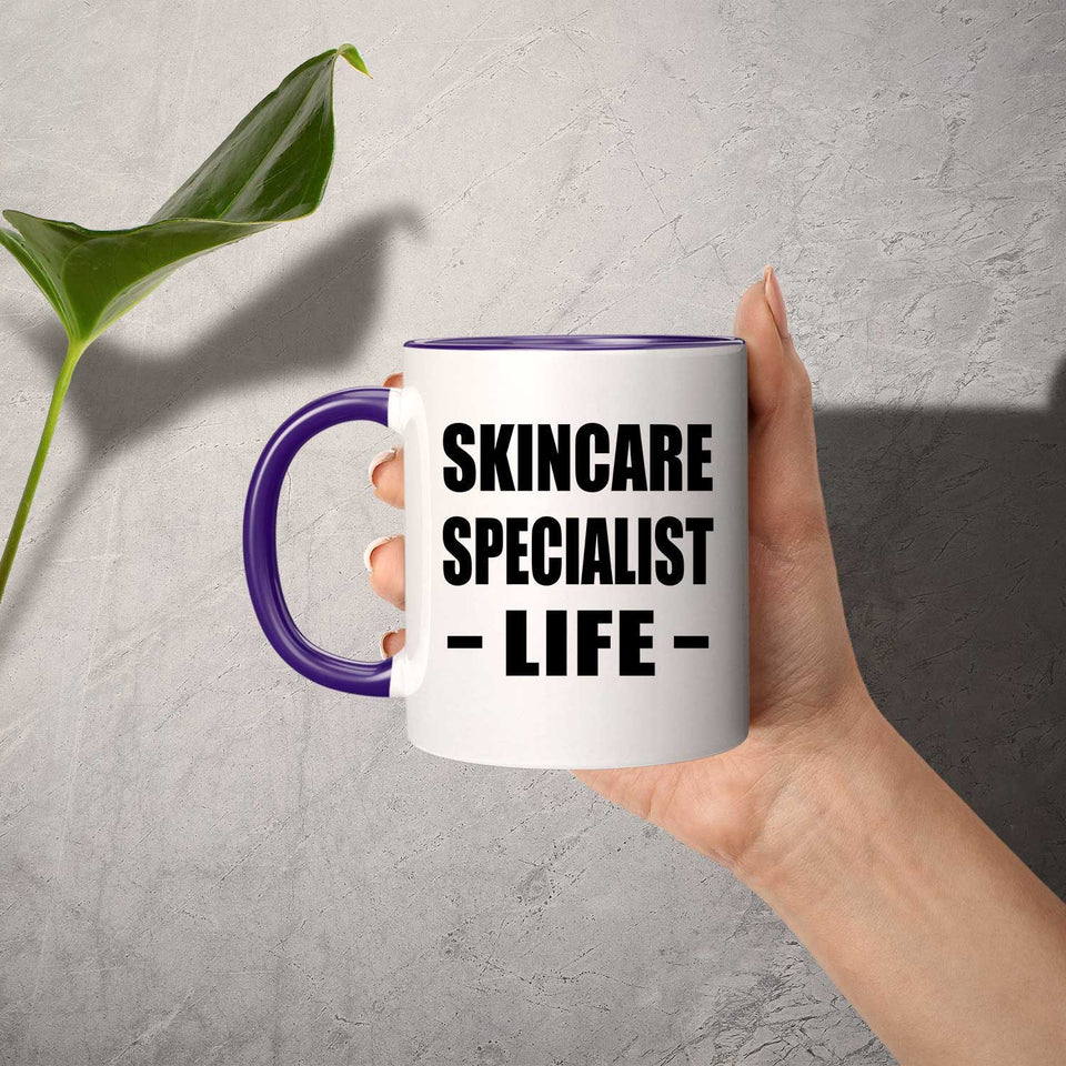 Skincare Specialist Life - 11oz Accent Mug Purple