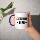 Statistician Life - 11oz Accent Mug Purple