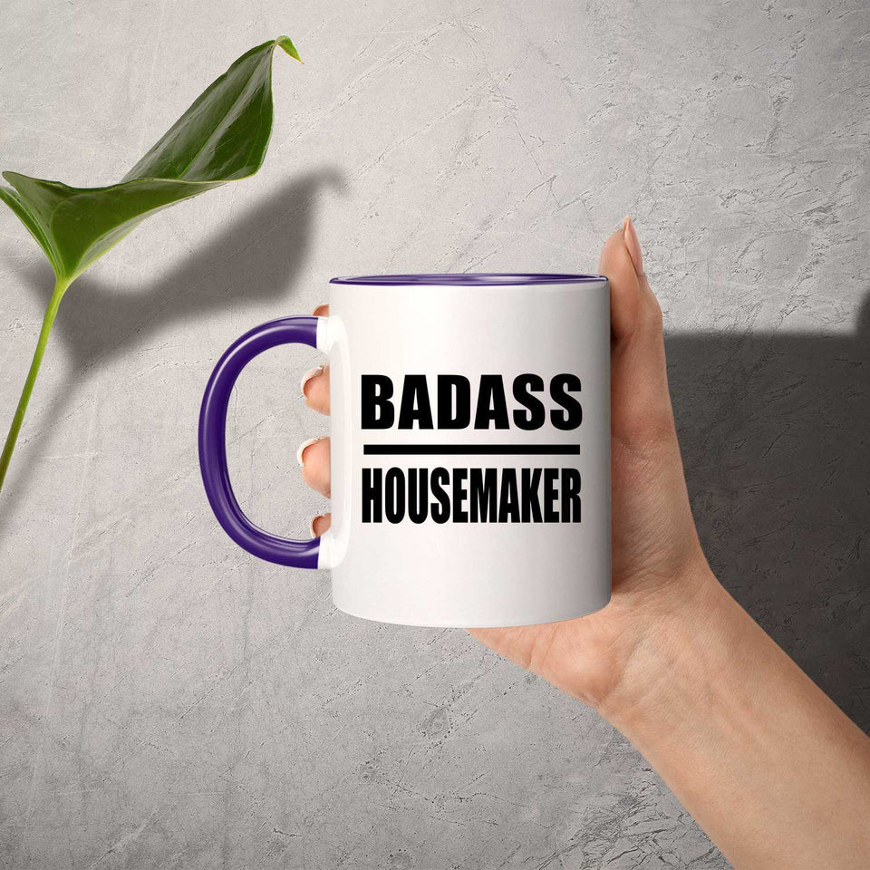 Badass Housemaker - 11oz Accent Mug Purple