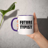 Future Typist - 11oz Accent Mug Purple