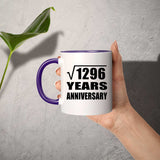 36th Anniversary Square Root of 1296 Years Anniversary - 11oz Accent Mug Purple
