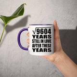 98th Anniversary Square Root Of 9604 Years Still In Love - 11oz Accent Mug Purple
