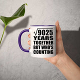 95th Anniversary Square Root of 9025 Years Who's Counting - 11oz Accent Mug Purple