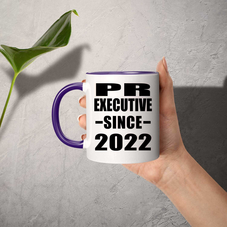 PR Executive Since 2022 - 11oz Accent Mug Purple