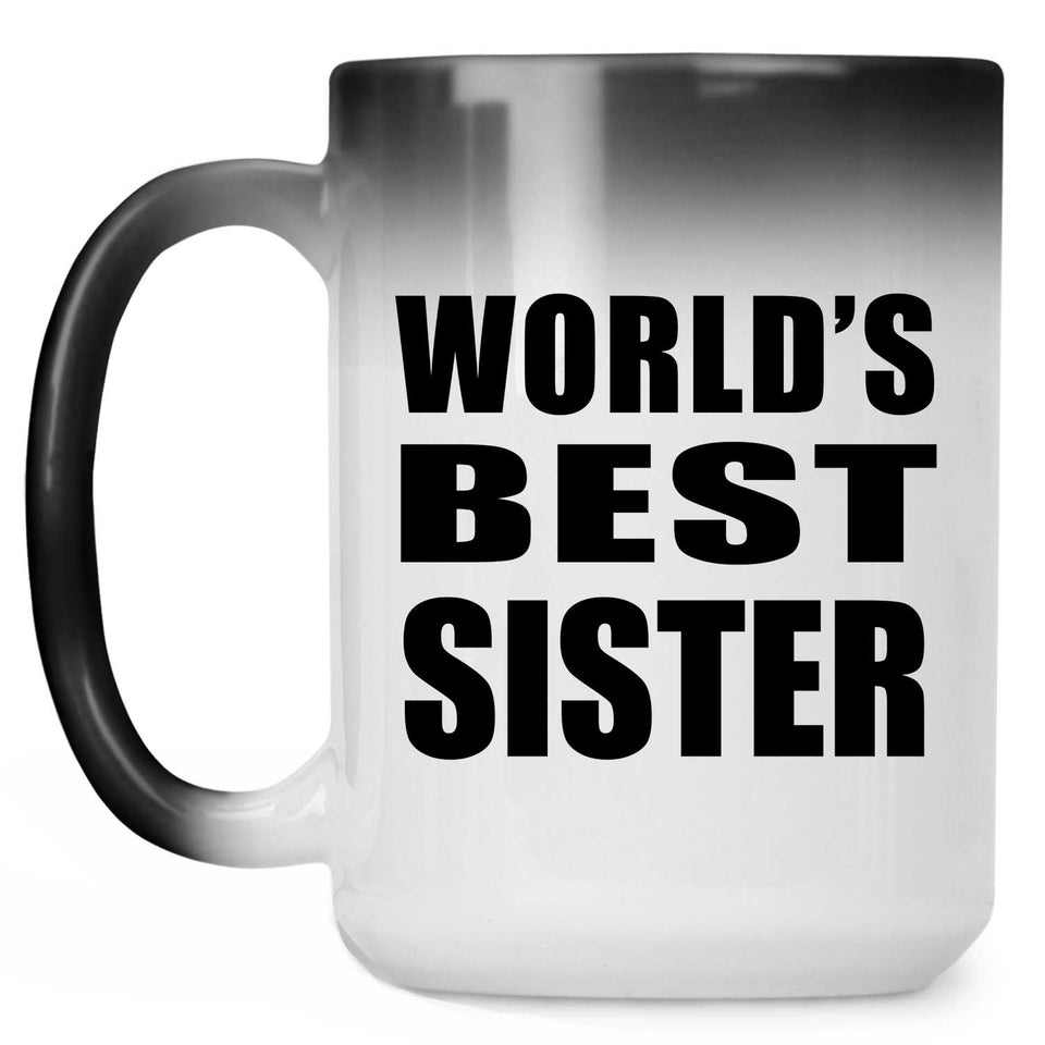 World's Best Sister - 15 Oz Color Changing Mug