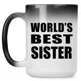 World's Best Sister - 15 Oz Color Changing Mug
