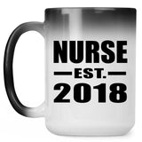 Nurse Est. 2018 - 15 Oz Color Changing Mug