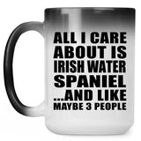 All I Care About Is Irish Water Spaniel - 15 Oz Color Changing Mug