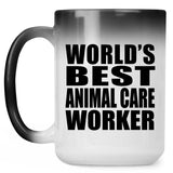 World's Best Animal Care Worker - 15 Oz Color Changing Mug