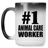 Number One #1 Animal Care Worker - 15 Oz Color Changing Mug
