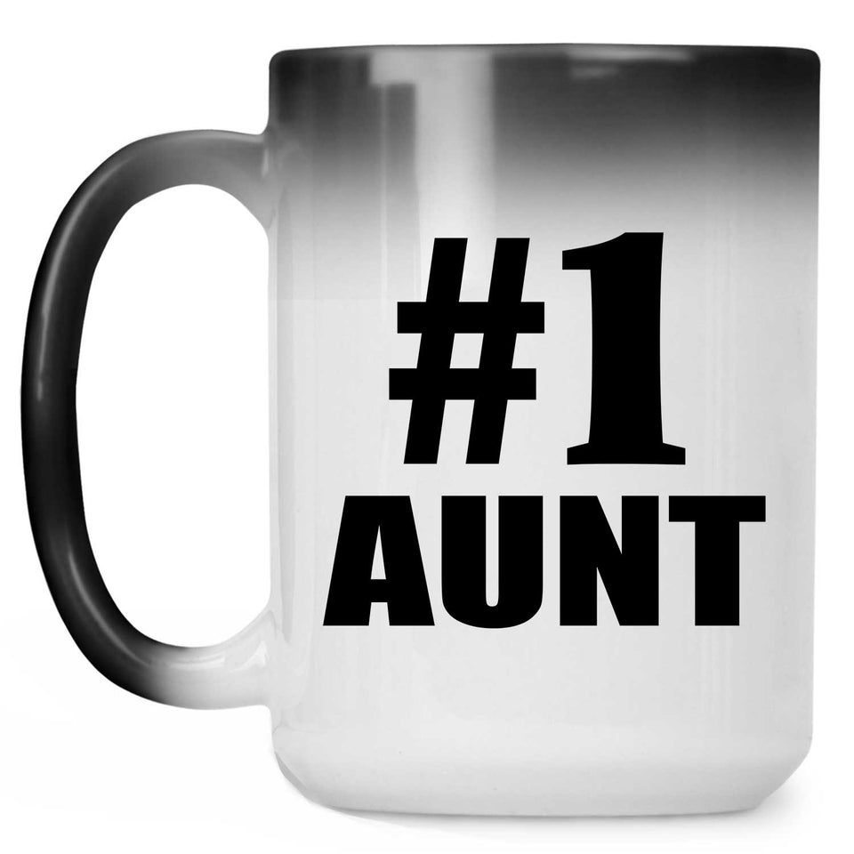Number One #1 Aunt - 15 Oz Color Changing Mug
