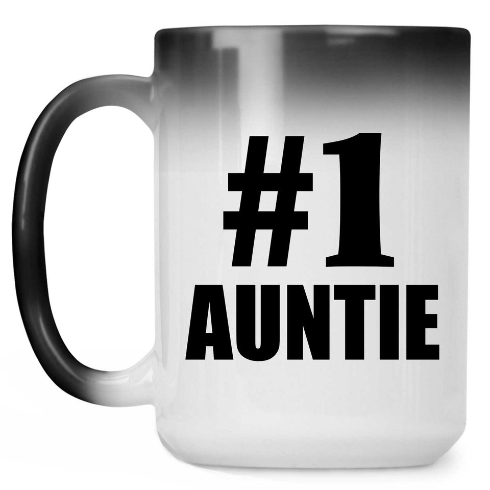 Number One #1 Auntie - 15 Oz Color Changing Mug