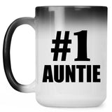 Number One #1 Auntie - 15 Oz Color Changing Mug