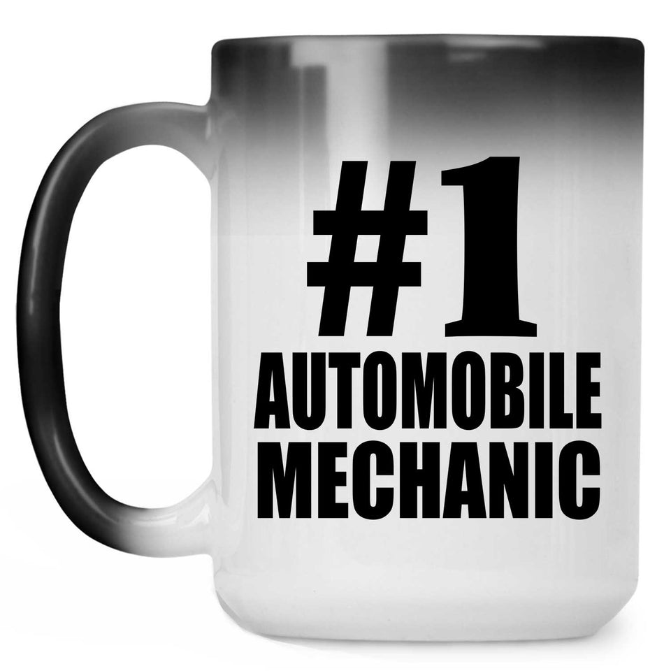 Number One #1 Automobile Mechanic - 15 Oz Color Changing Mug