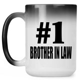 Number One #1 Brother In Law - 15 Oz Color Changing Mug