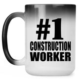 Number One #1 Construction Worker - 15 Oz Color Changing Mug