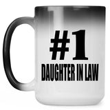 Number One #1 Daughter In Law - 15 Oz Color Changing Mug