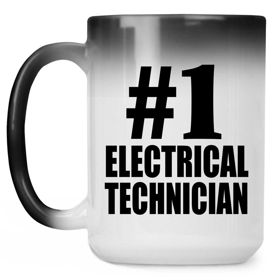Number One #1 Electrical Technician - 15 Oz Color Changing Mug