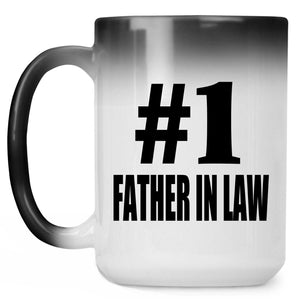 Number One #1 Father In Law - 15 Oz Color Changing Mug