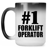 Number One #1 Forklift Operator - 15 Oz Color Changing Mug