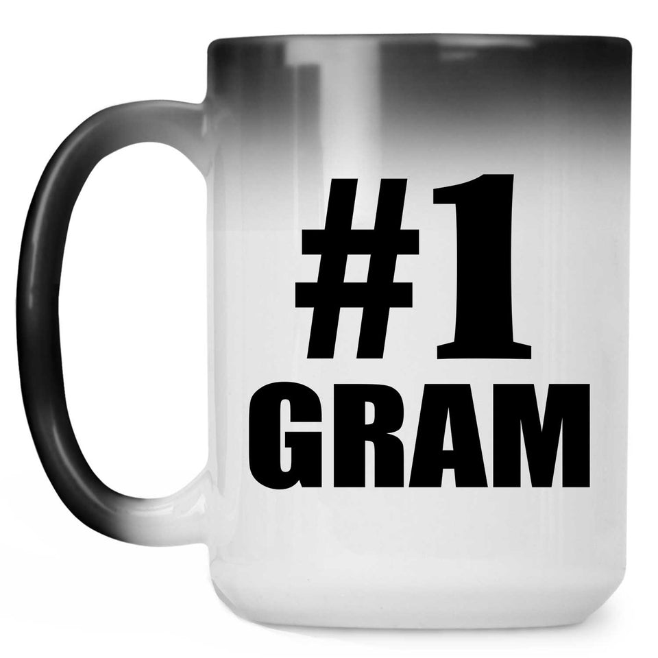Number One #1 Gram - 15 Oz Color Changing Mug
