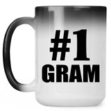 Number One #1 Gram - 15 Oz Color Changing Mug
