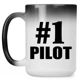 Number One #1 Pilot - 15 Oz Color Changing Mug