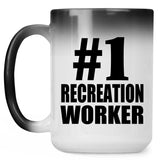Number One #1 Recreation Worker - 15 Oz Color Changing Mug