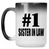 Number One #1 Sister In Law - 15 Oz Color Changing Mug