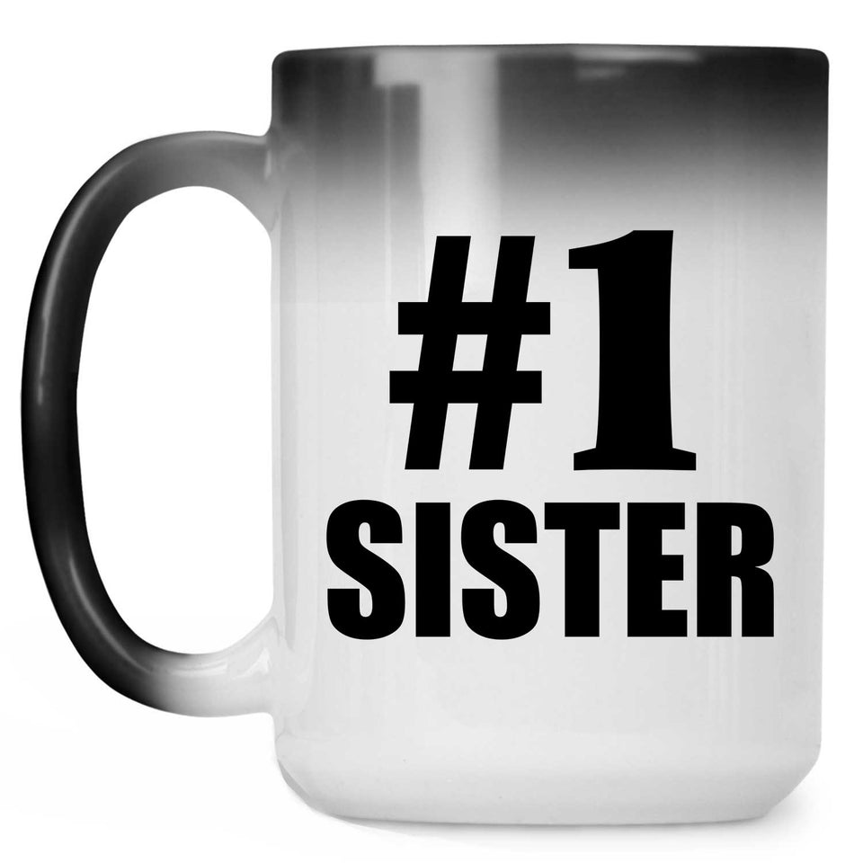 Number One #1 Sister - 15 Oz Color Changing Mug