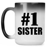 Number One #1 Sister - 15 Oz Color Changing Mug