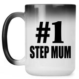 Number One #1 Step Mum - 15 Oz Color Changing Mug